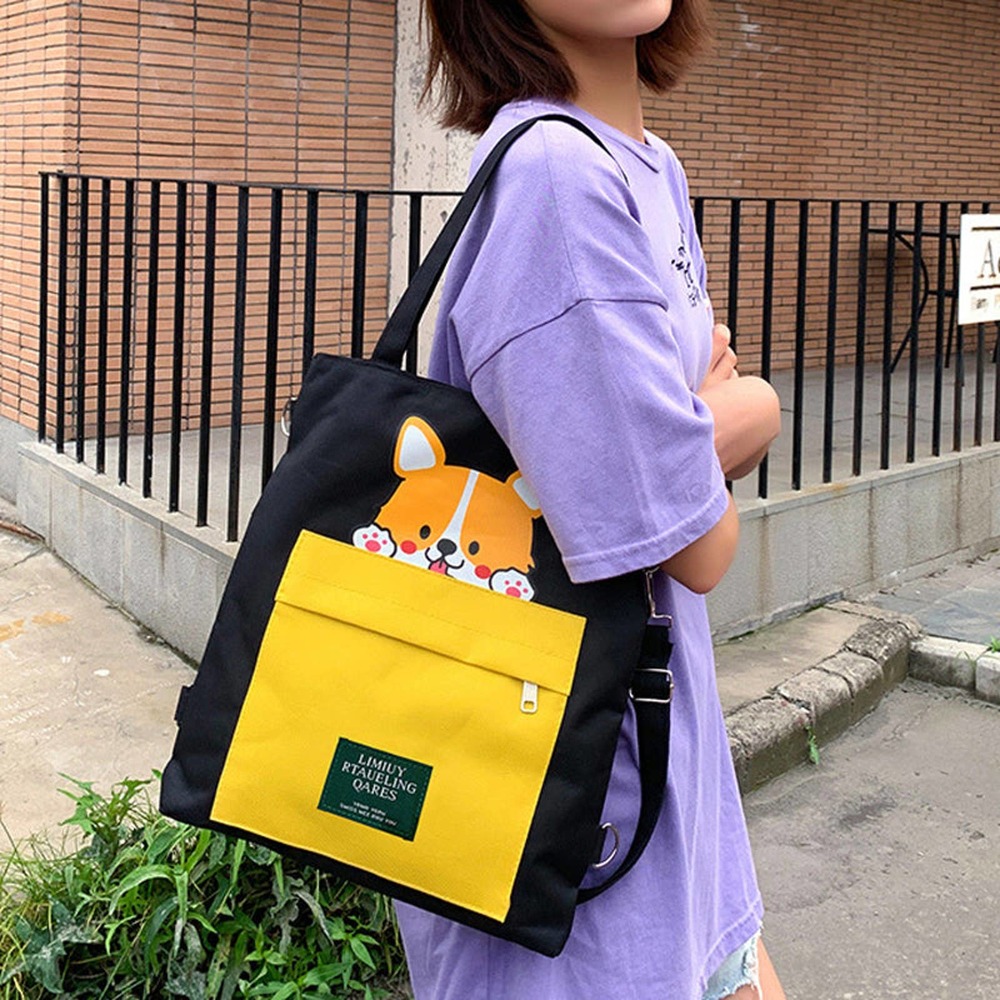 Cute Crossbody Tote Bag with Strap Akita Shoulder Carry Back Carry